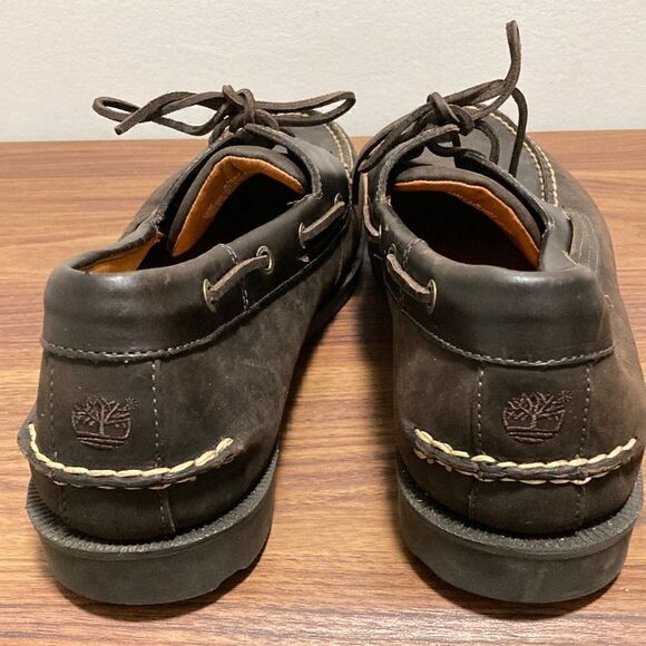 Timberland Men’s 2-Eye Boat Shoe in Smooth Leather & Suede. Size 13 M. - Picture 4 of 9